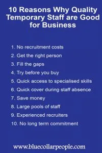 10 Reasons Why Quality Temporary Staff Are Good For Business